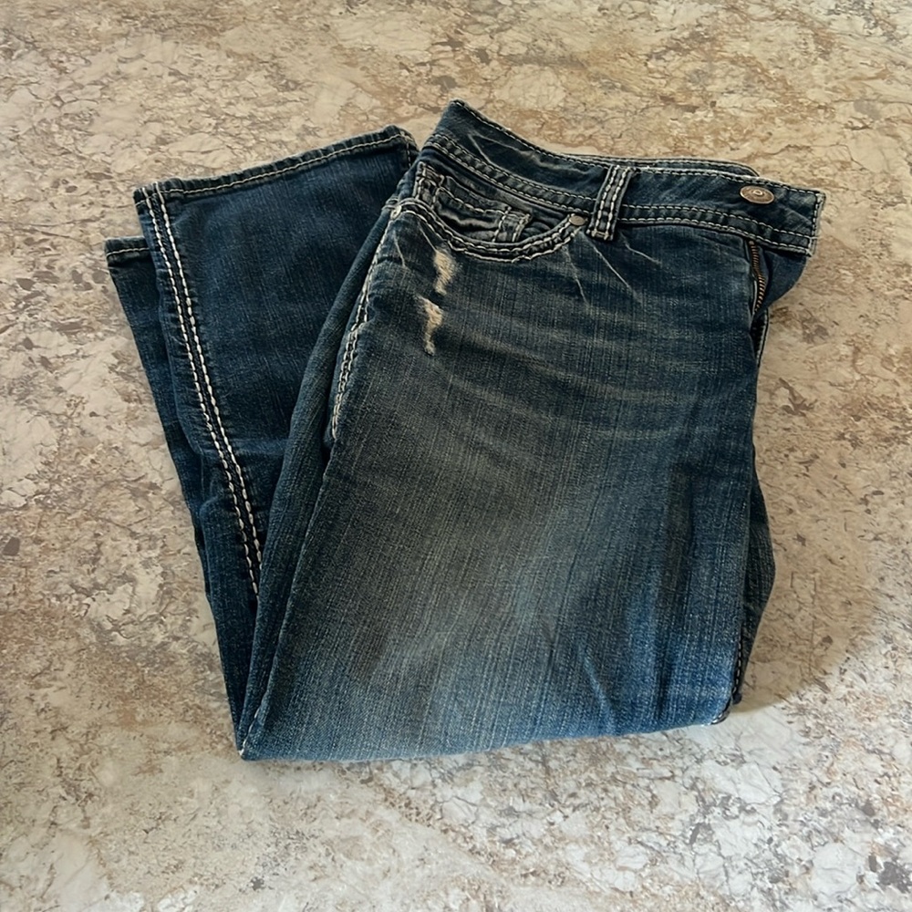 Silver Jean capris